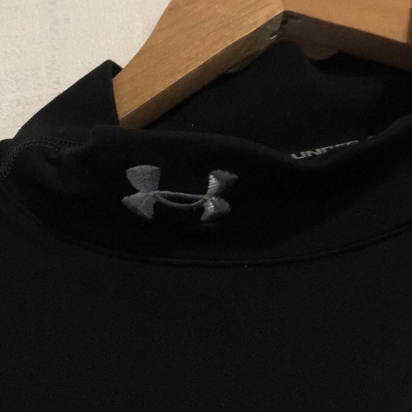 Under armour black coldgear mock neck men’s medium - Picture 2 of 9